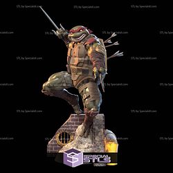 Raphael in Battle 3D Model Sculpture