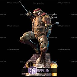 Raphael in Battle 3D Model Sculpture