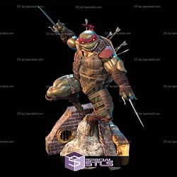 Raphael in Battle 3D Model Sculpture