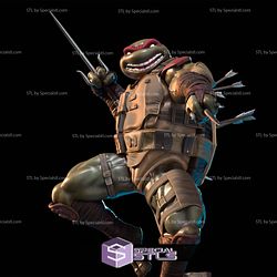 Raphael in Battle 3D Model Sculpture