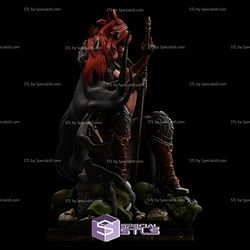 Red Sonja and the Wolf 3D Print Sculpture