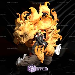 Rengoku Fire Dragon 3D Model Sculpture