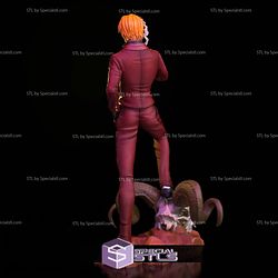 Sanji Vinsmoke One Piece 3D Model Sculpture