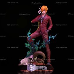 Sanji Vinsmoke One Piece 3D Model Sculpture