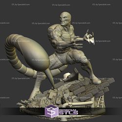 Scorpion Battle 3D Model Sculpture