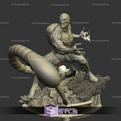 Scorpion Battle 3D Model Sculpture