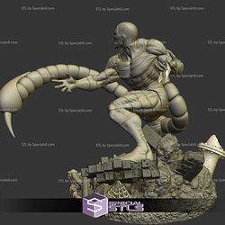 Scorpion Battle 3D Model Sculpture