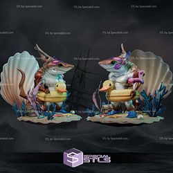 Selene Wavewalker Pin-Up STL Miniatures