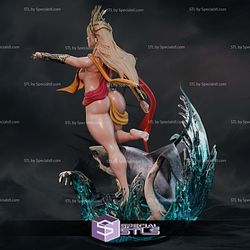 Selene Wavewalker Pin-Up STL Miniatures