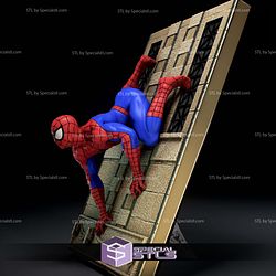 Spiderman Crawling 3D Model Sculpture