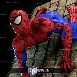 Spiderman Crawling 3D Model Sculpture