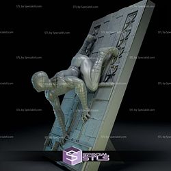 Spiderman Crawling 3D Model Sculpture