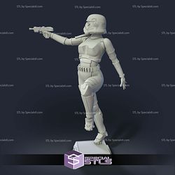 Stormtrooper Girl Standing 3D Printer Files