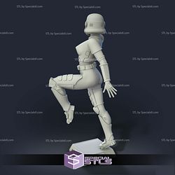 Stormtrooper Girl Standing 3D Printer Files