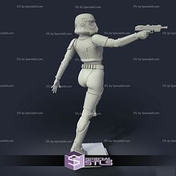 Stormtrooper Girl Standing 3D Printer Files