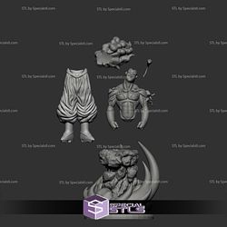 Super Buu Cloud 3D Model Sculpture