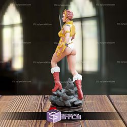 Teela He Man Golden 3D Model Sculpture