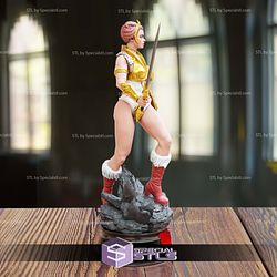 Teela He Man Golden 3D Model Sculpture