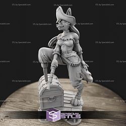 The Pirate Furry 3D Print Sculpture