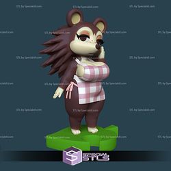 Thicc Hedgehog NSFW 3D Model Sculpture