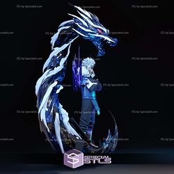 Tobirama Water Dragon 3D Model Sculpture