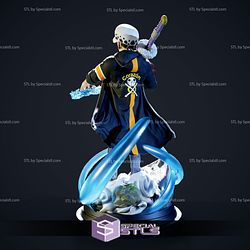 Trafalgar D Water Law from One Piece V3 3D Model Sculpture