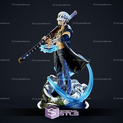 Trafalgar D Water Law from One Piece V3 3D Model Sculpture