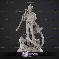 Trafalgar D Water Law from One Piece V3 3D Model Sculpture