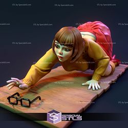 Velma Dinkley Finding Glass 3D Model Sculpture
