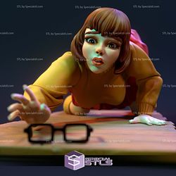 Velma Dinkley Finding Glass 3D Model Sculpture