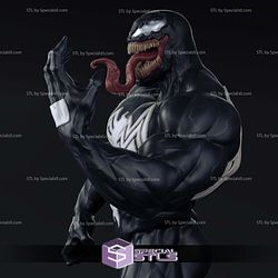 Venom Standing Broken Base 3D Printer Files