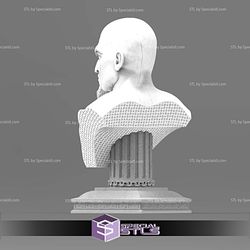 Kratos God of War Bust 3D Model Sculpture