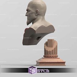 Kratos God of War Bust 3D Model Sculpture