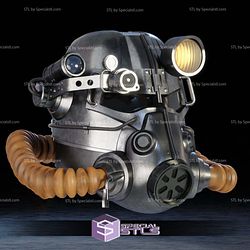 Cosplay STL Files T-45 Power Armor Helmet