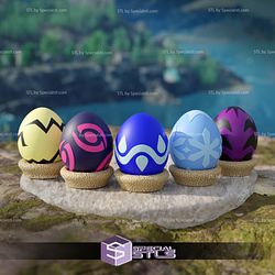 Basic Palworld STL Collection - Pal Eggs