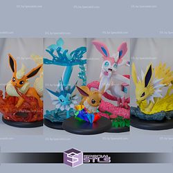 Basic Pokemon Collection - Eeveelutions Pack 1 3D Printer Files