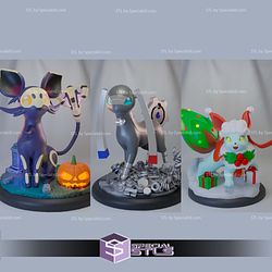 Basic Pokemon Collection - Eeveelutions Pack 3 3D Printer Files