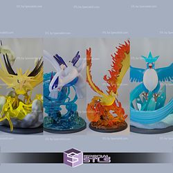 Basic Pokemon Collection - Lugia and Legendary Birds Pack 3D Printer Files