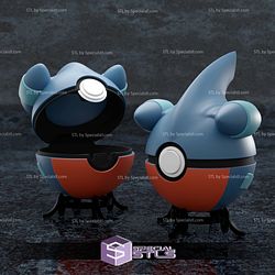 Basic Pokemon STL Files Collection - Gible Pokeball