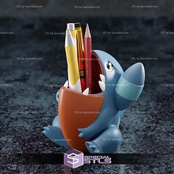 Basic Pokemon STL Files Collection - Gible Pen Holder