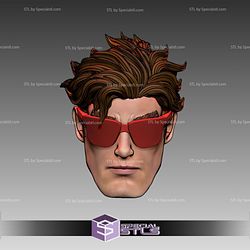 Custom Figure Head STL Collection - Cyclops Jim Lee