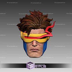 Custom Figure Head STL Collection - Cyclops Jim Lee