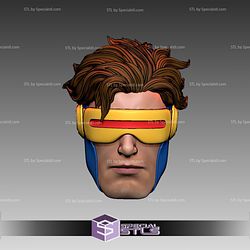 Custom Figure Head STL Collection - Cyclops Jim Lee