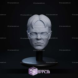 Custom Figure Head STL Collection - Dwight Schrute