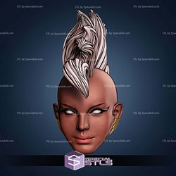 Custom Figure Head STL Collection - Mohawk Storm