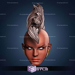 Custom Figure Head STL Collection - Mohawk Storm