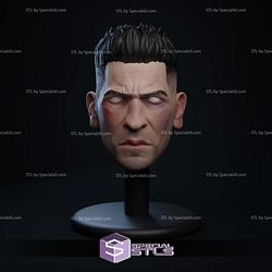 Custom Figure Head STL Collection - Punisher Netflix