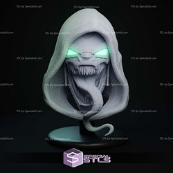 Custom Figure Head STL Collection - Venomized Dr Doom Hood