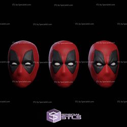 Custom Figure Head STL Collection - Deadpool