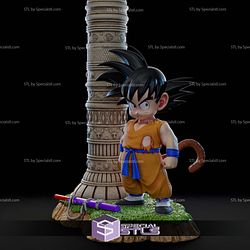 Goku Kid and Pillar 3D Printer Files